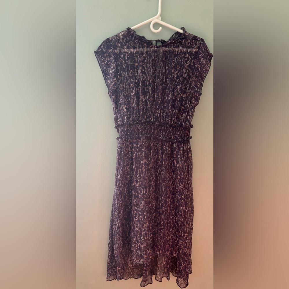 Simply Vera Wang Elegant Purple Patterned Dress